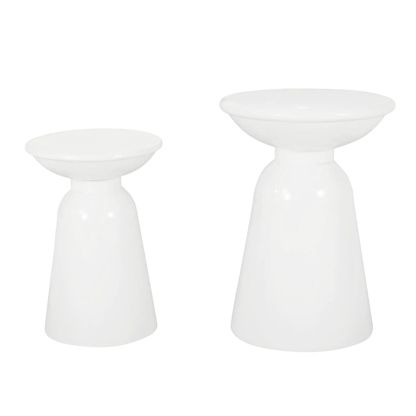 Serenita Outdoor Side Tables With Flared Design (Set of 2) by HouseOfZazla
