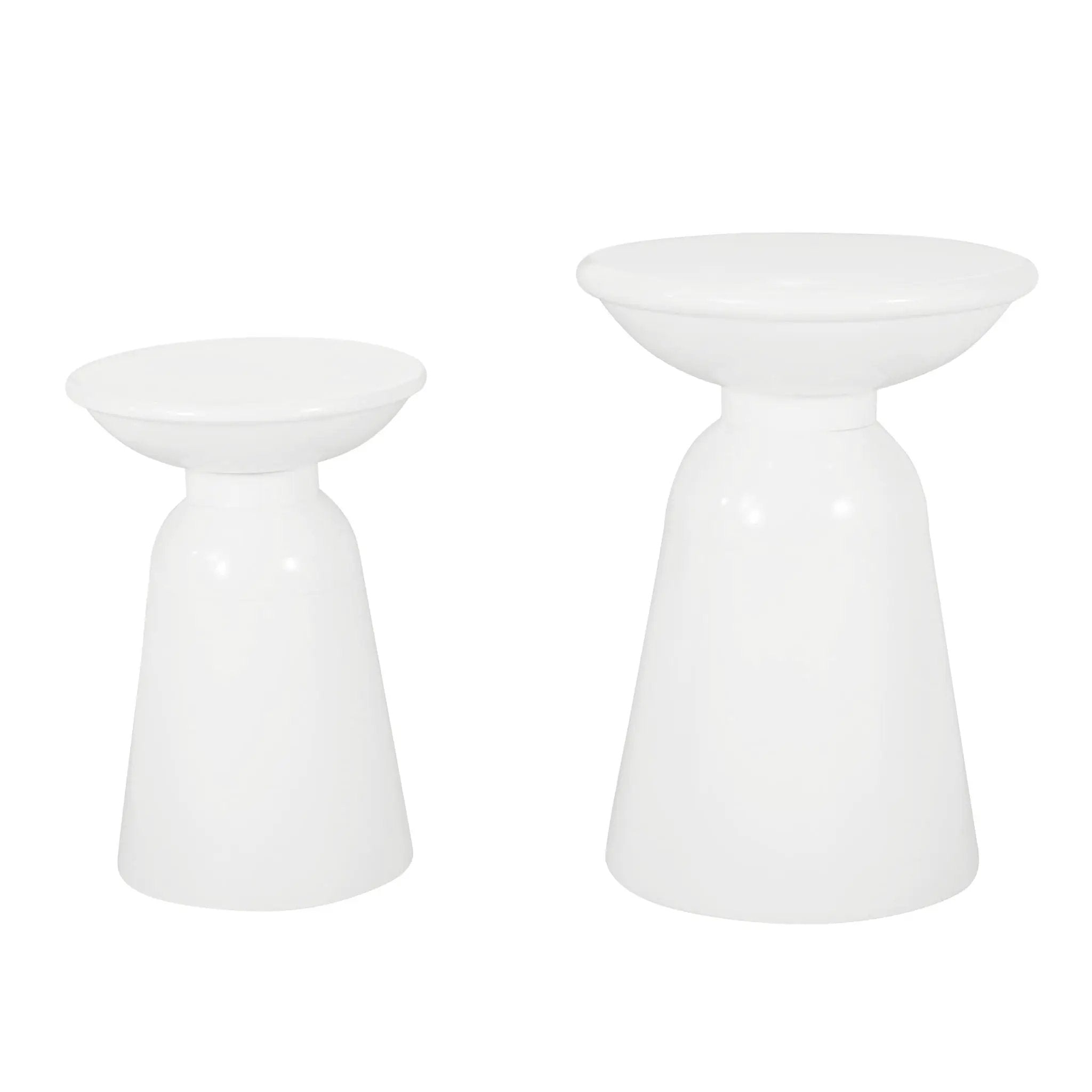 Serenita Outdoor Side Tables With Flared Design (Set of 2) by HouseOfZazla