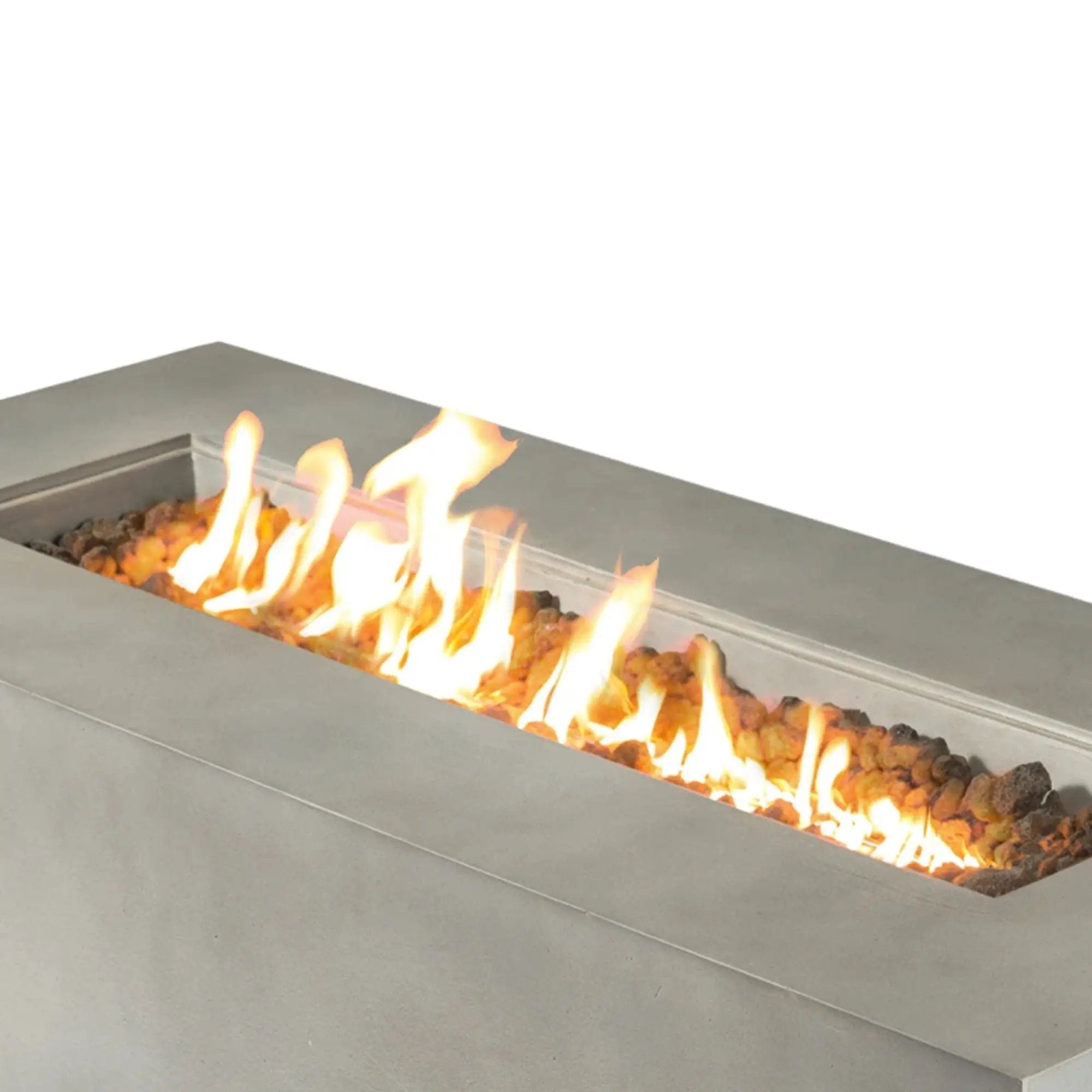 Modern Concrete Design Propane Outdoor Fire Pit Table by Unique Piece Furniture