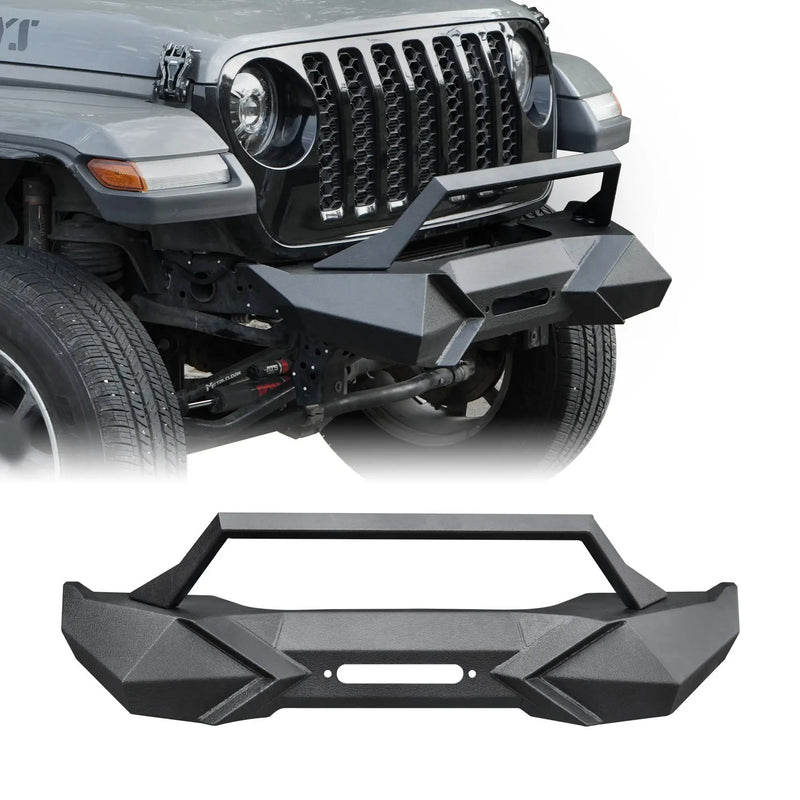 X Style Front Bumper with Winch Plate Compatible with Wrangler JK (2007-2017) by HouseOfZazla