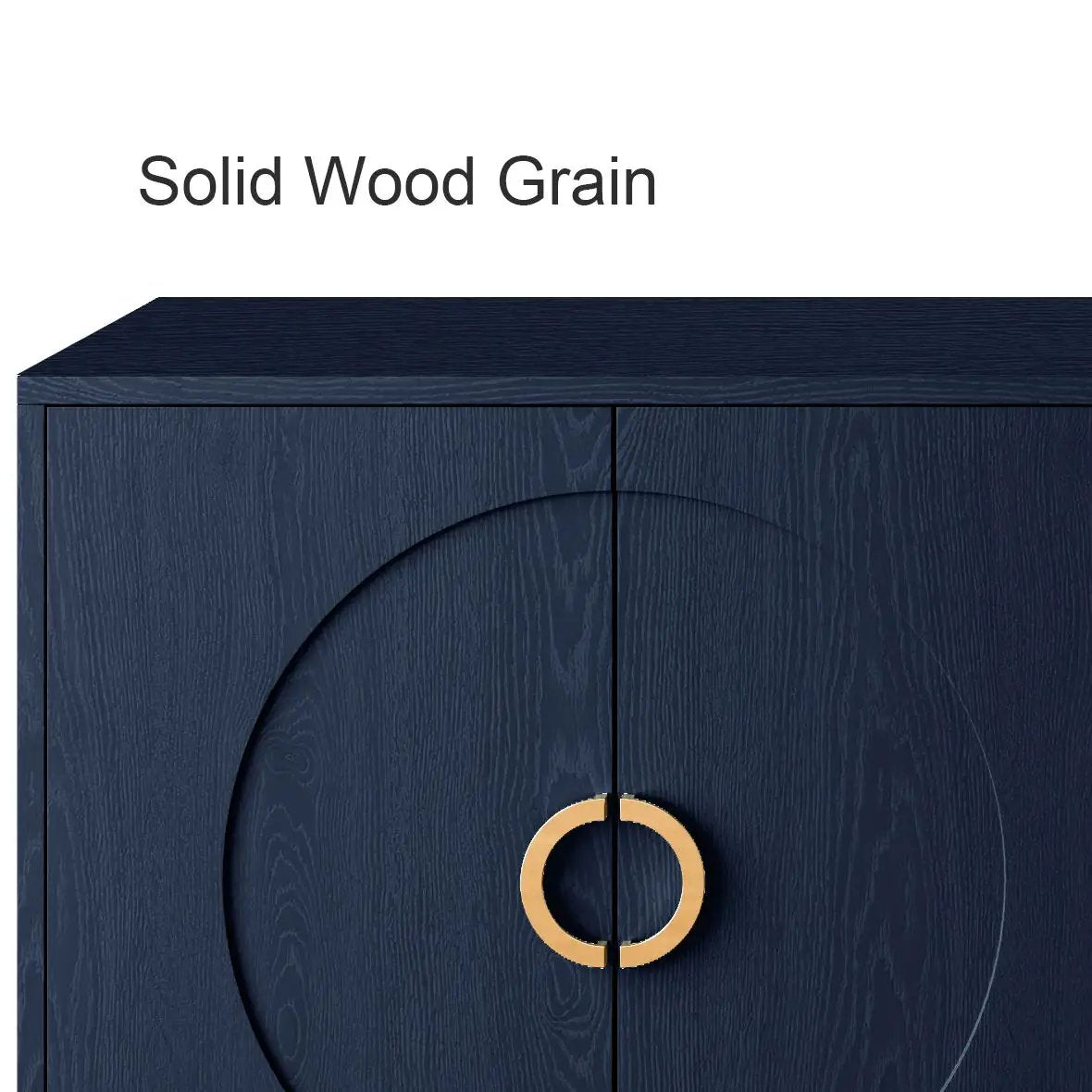 Modern Lacquered 4 Door Wooden Cabinet Sideboard Buffet Server Cabinet Storage Cabinet, For Living Room, Entryway, Hallway, Office, Kitchen And Dining Room by Unique Piece Furniture
