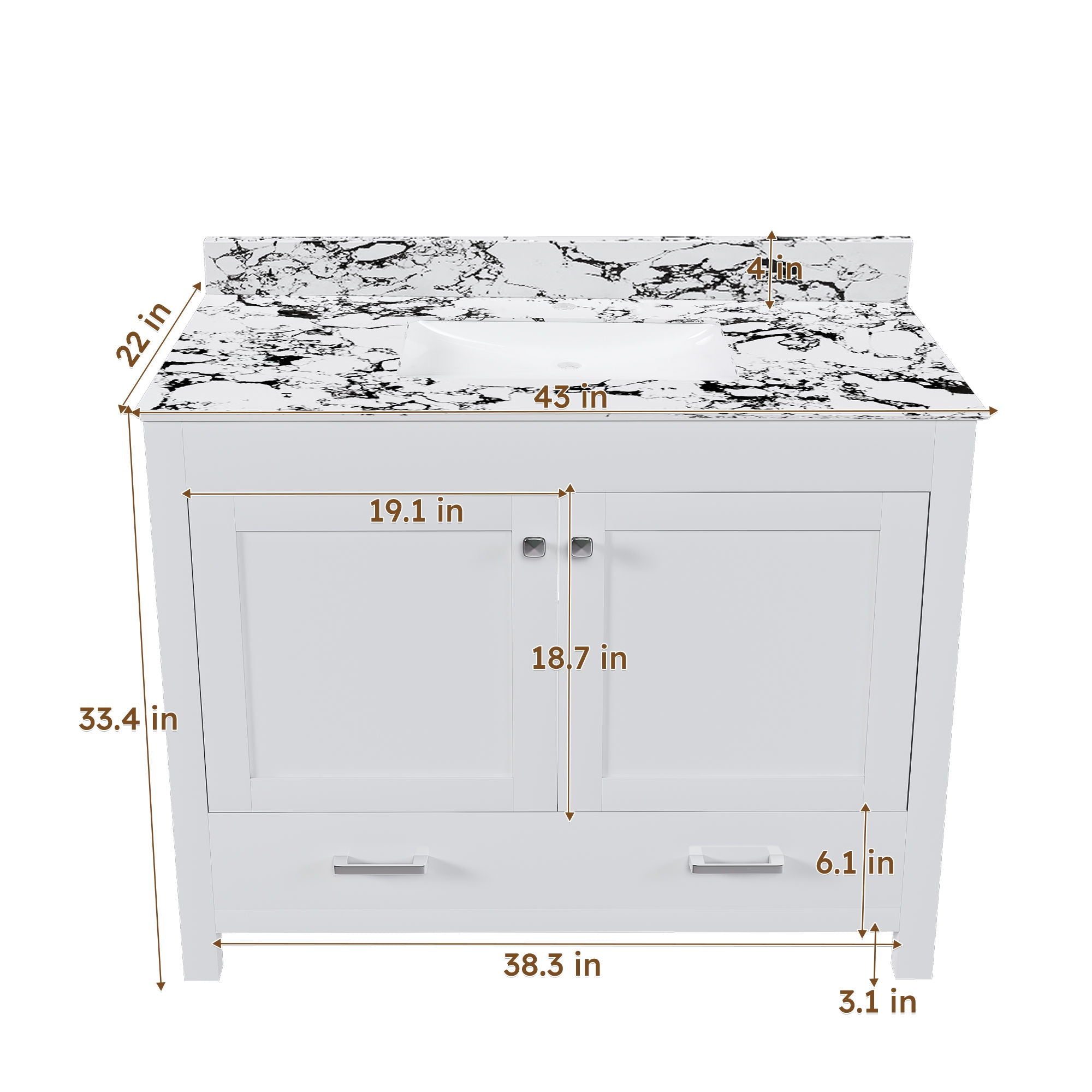 Bathroom Vanity & Storage - White by HouseOfZazla