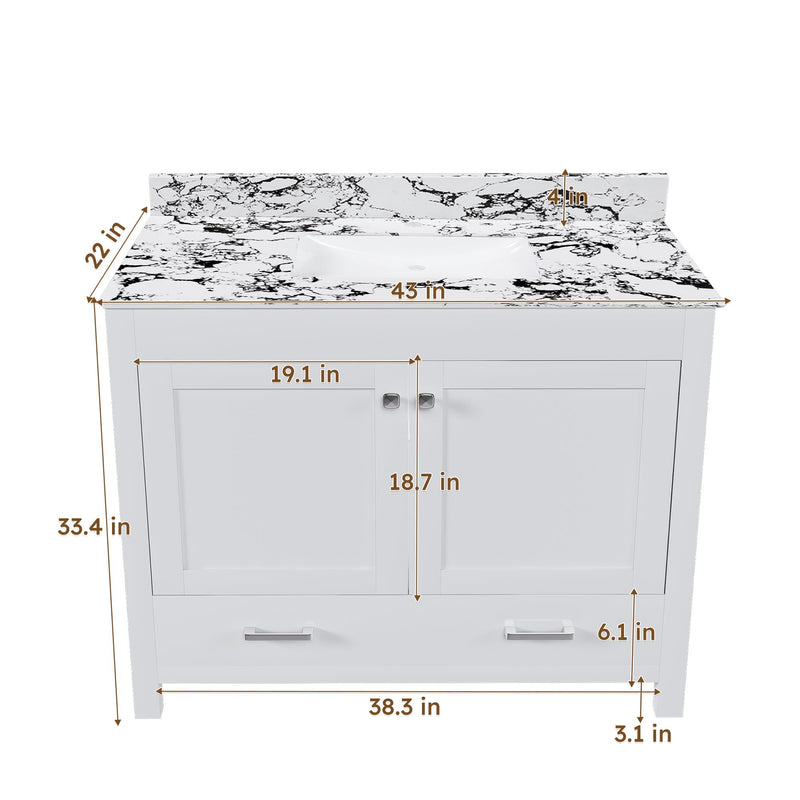 Bathroom Vanity & Storage - White by HouseOfZazla