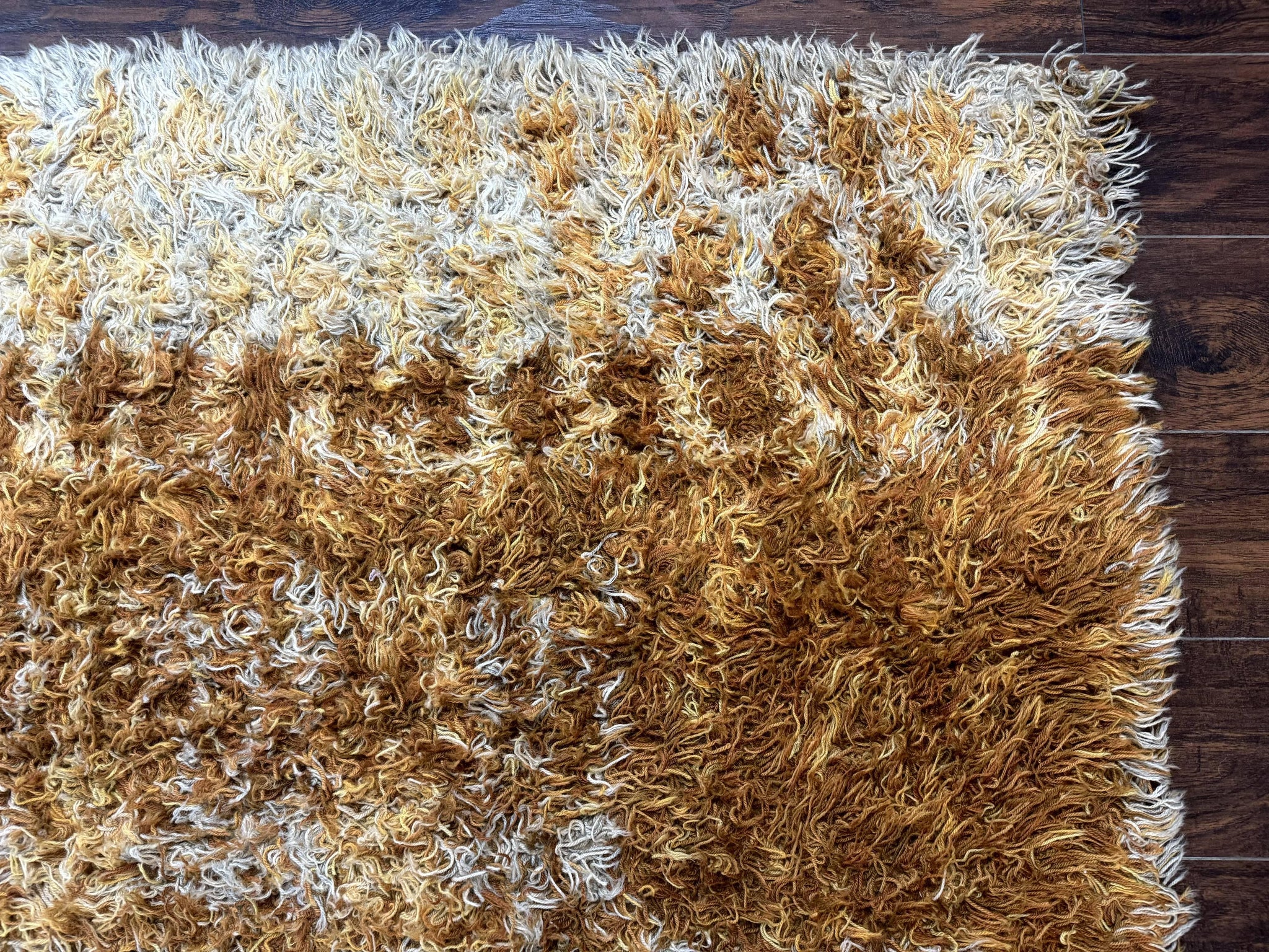 Vintage Rya Shag Rug 5.5 x 7.7 by Jewel Rugs