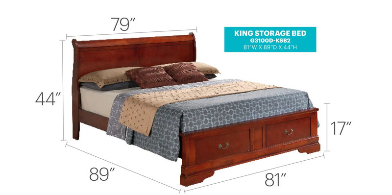 Upholstered Panel Sleigh Bed Design by Unique Piece Furniture
