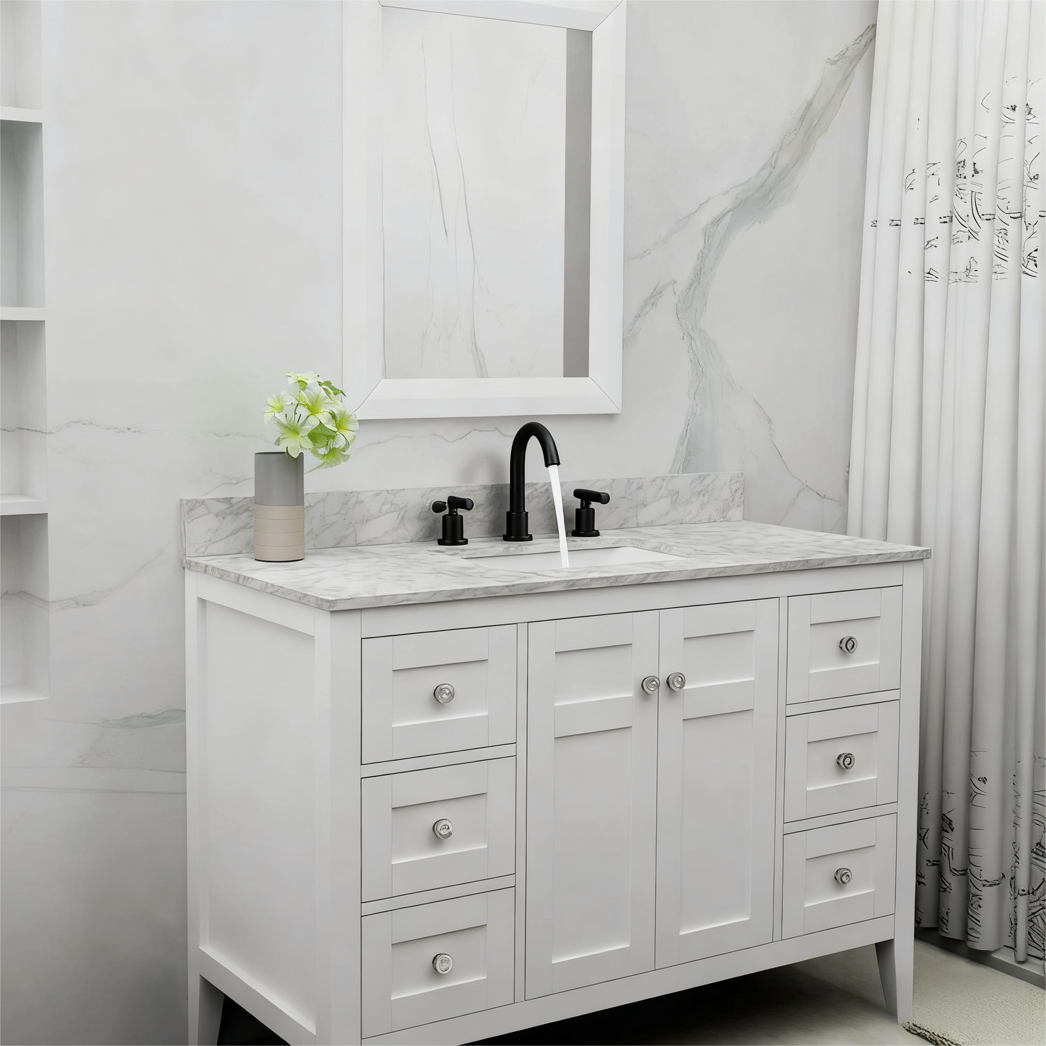 Bathroom Faucet 2 Handle Matte by HouseOfZazla