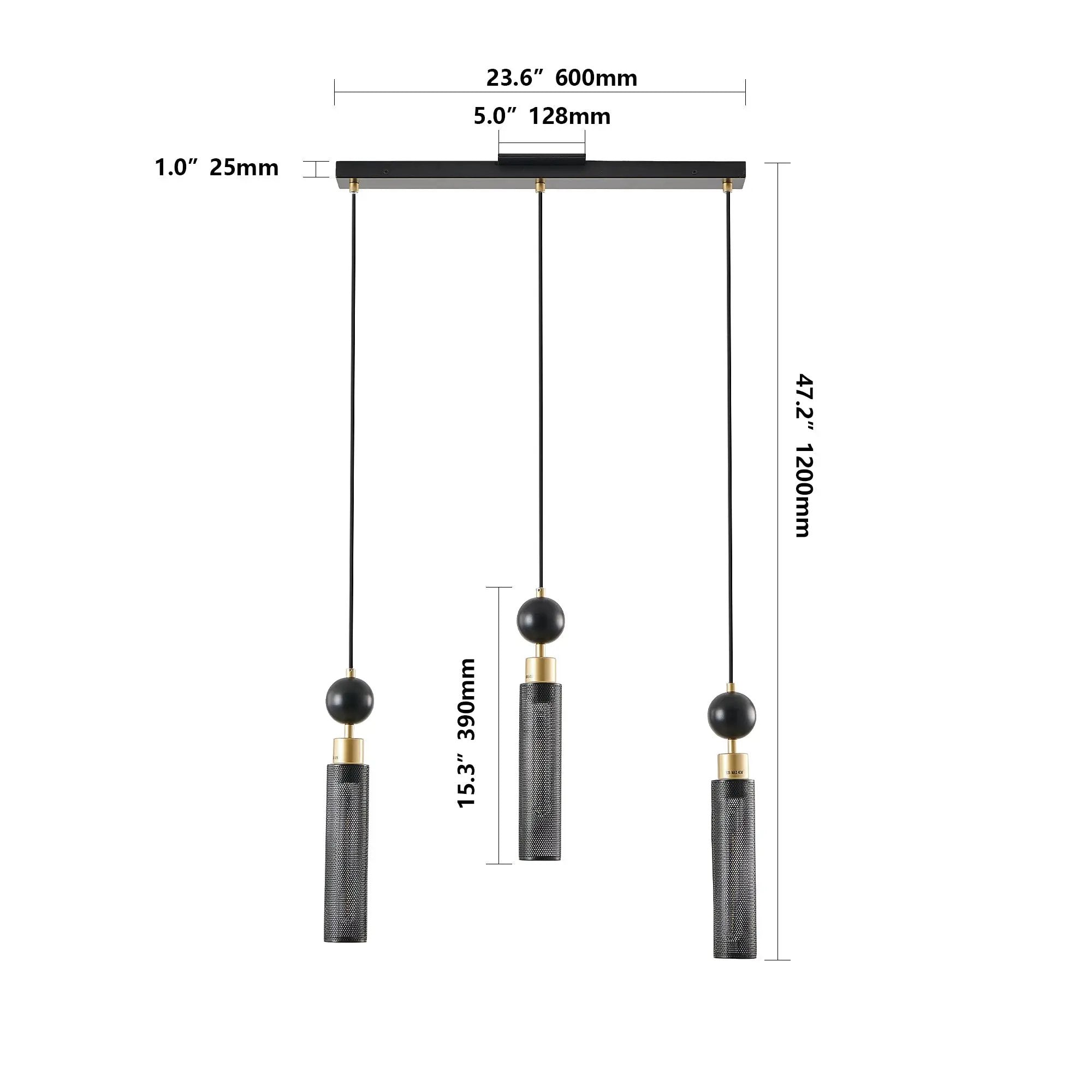 25" Modern Pendant Chandelier by HouseOfZazla