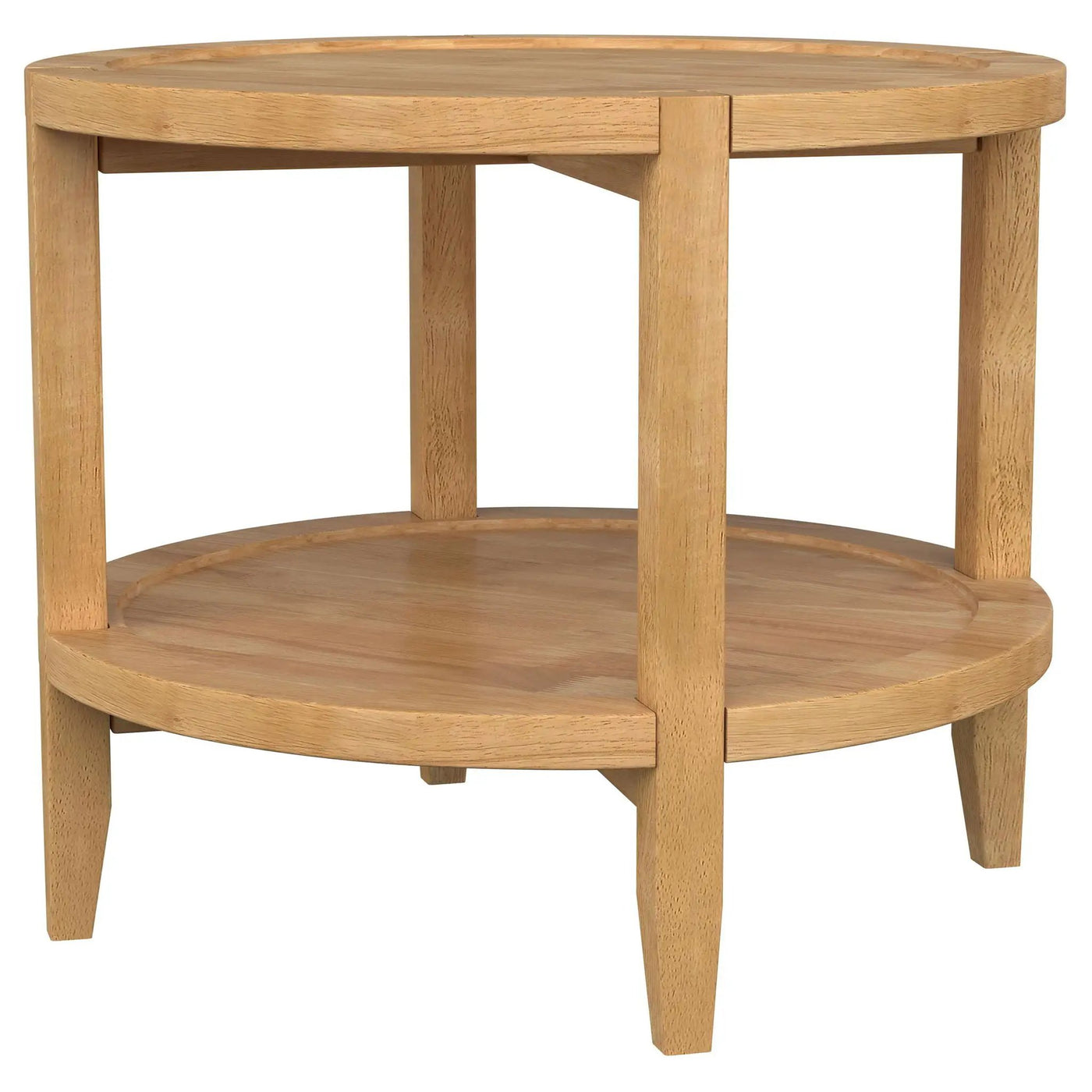 Isbell - Round Table With Storage Shelf by HouseOfZazla