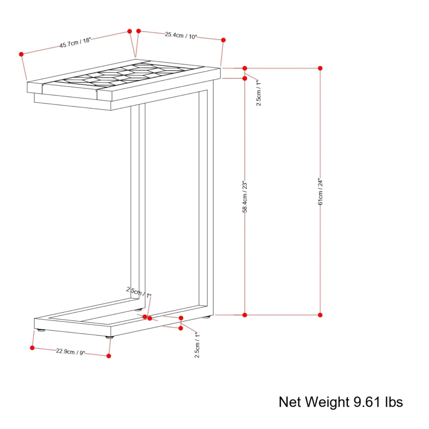 Skyler - C Side Handcrafted Table by Unique Piece Furniture
