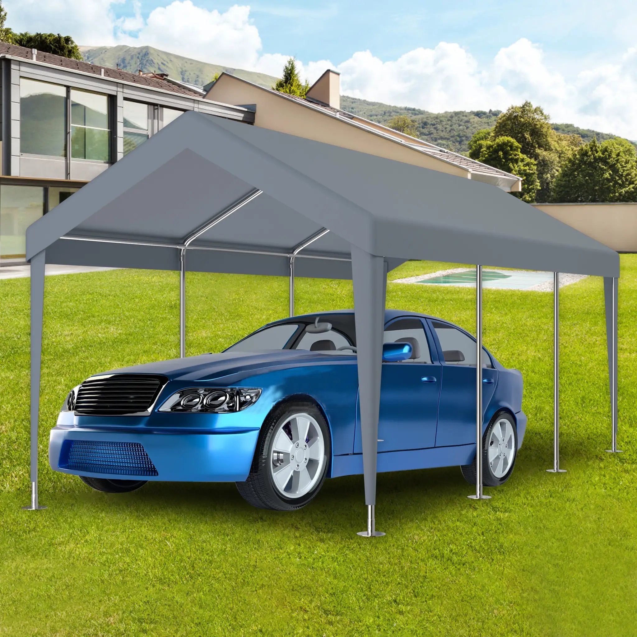 12x20ft Carport Replacement Canopy Cover by HouseOfZazla