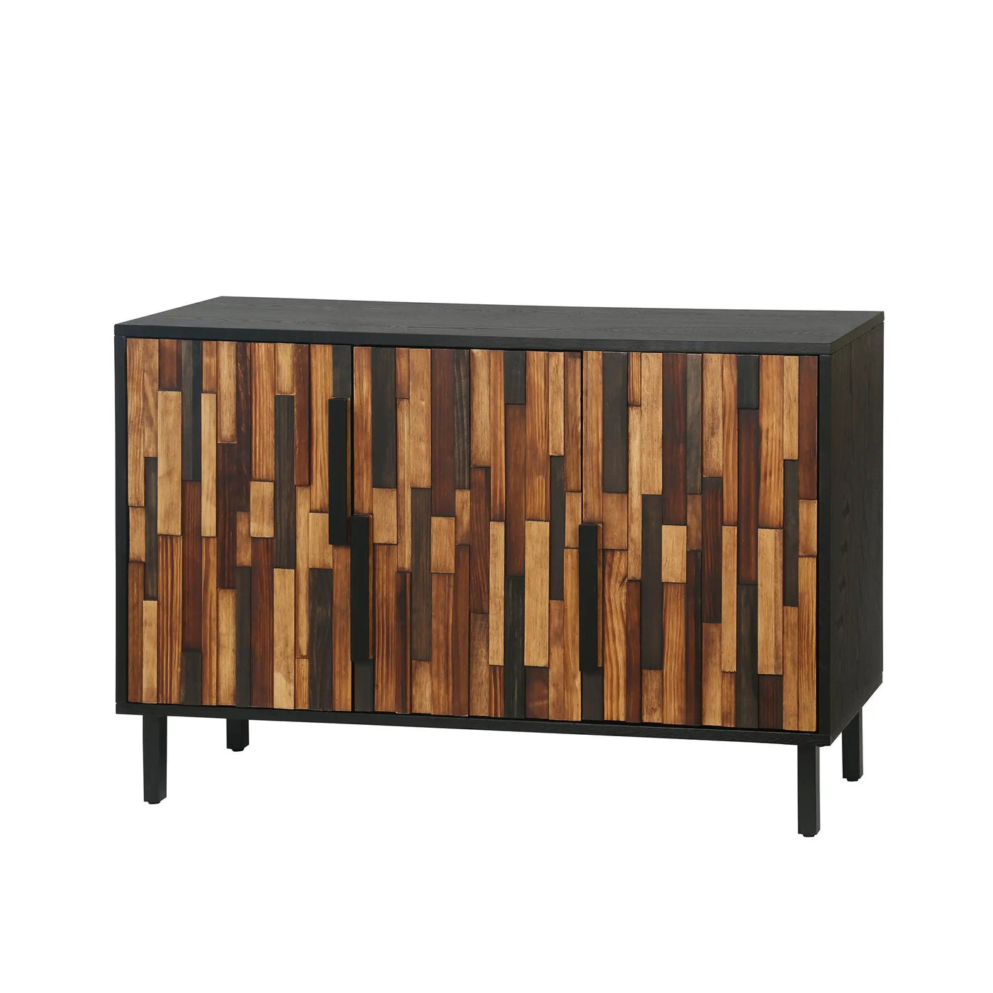 Farmhouse Rustic Sideboard With Straight Wood Pattern by HouseOfZazla