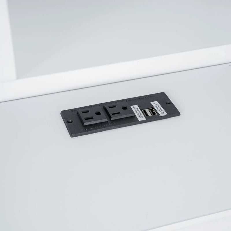 Platform Bed With Multi Storage Headboard, USB And Drawers
