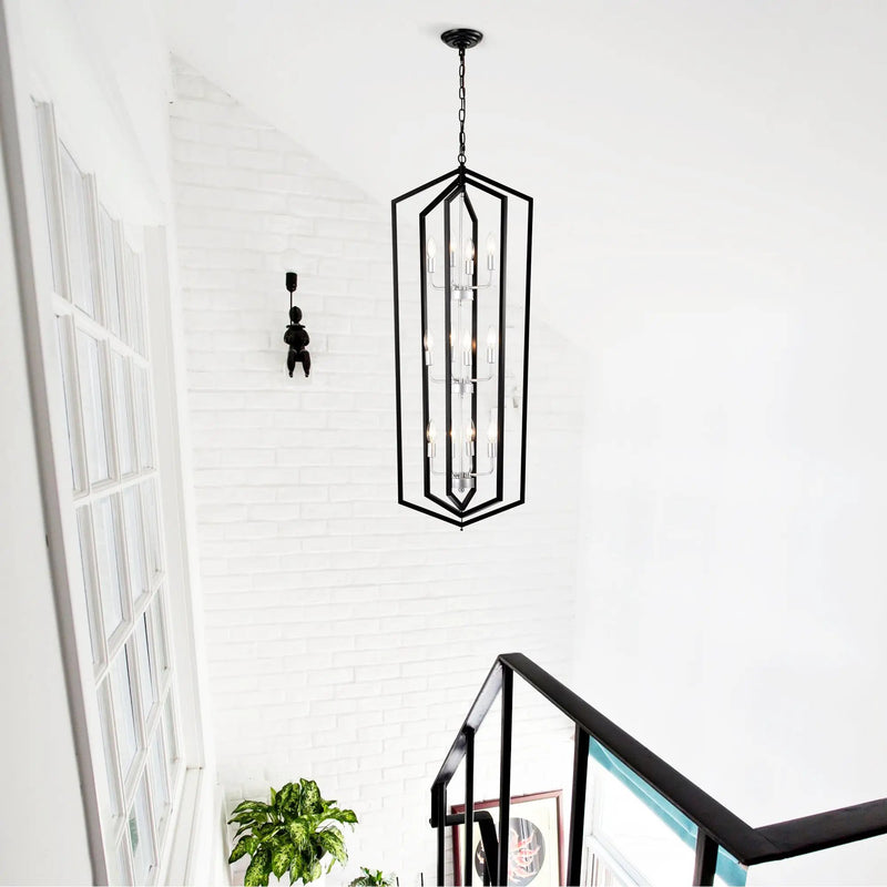 12-Light Farmhouse Kitchen Chandeliers, Matte by HouseOfZazla
