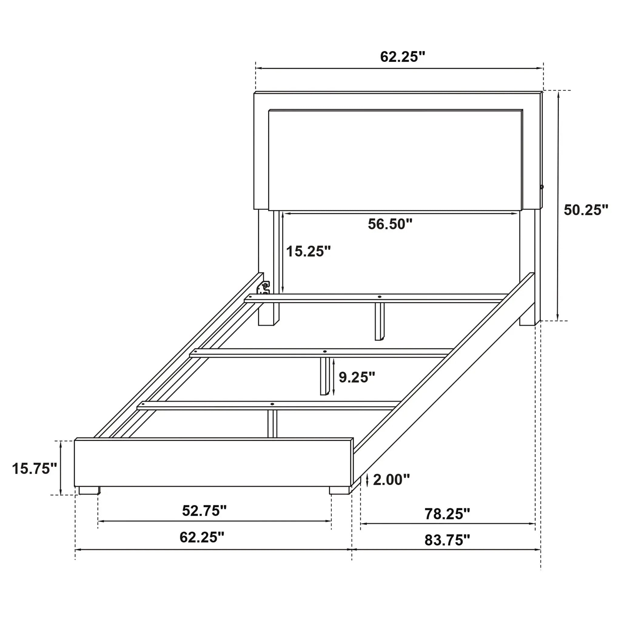 Marceline Wood Queen LED Panel Bed White by Unique Piece Furniture