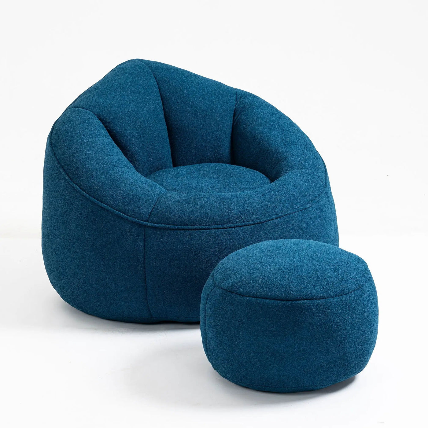 Bedding Bean Bag Sofa Chair High Pressure Foam With Footrest by HouseOfZazla