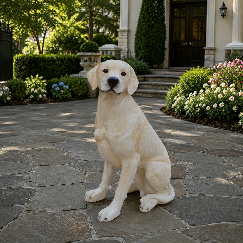 Outdoor Labrador Dog Statue Greeter Garden Decor – Cute Puppy Sculpture for Yard Porch New Year Gift, photo 10 of 10