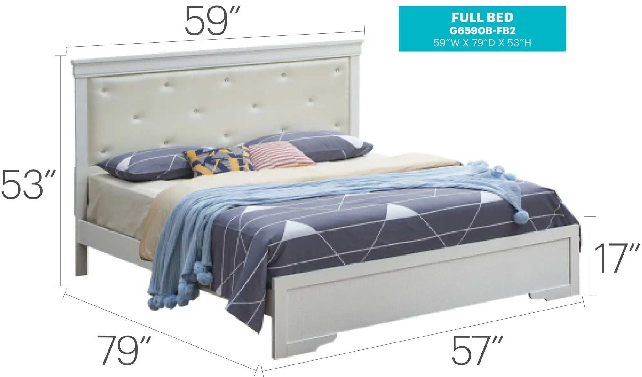 Chic Elegantly Designed Transitional Bed by Unique Piece Furniture