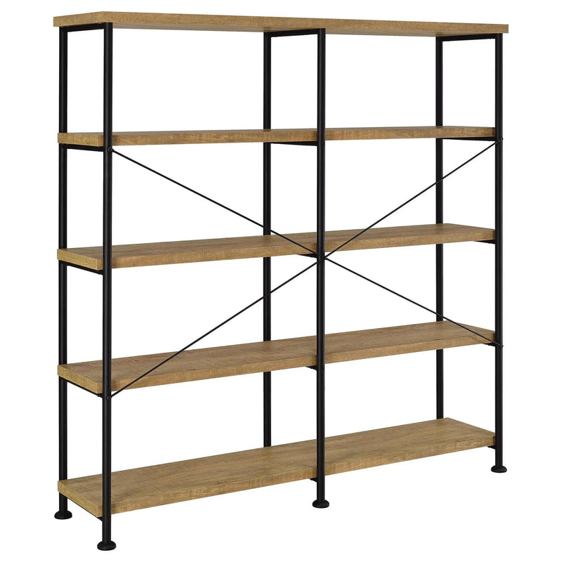 Analiese 63-inch 4-shelf Double Bookshelf Mango by Unique Piece Furniture