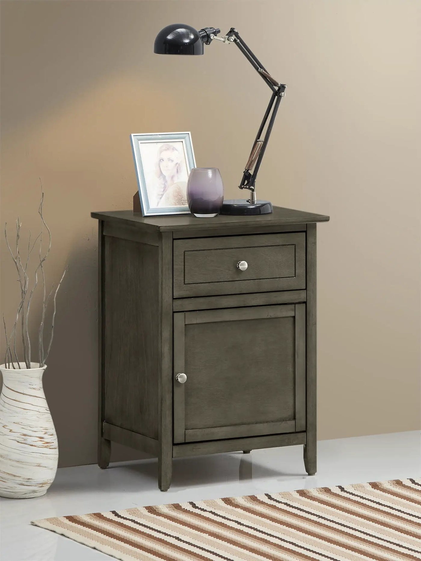 1 Drawer / 1 Door Nightstand by HouseOfZazla