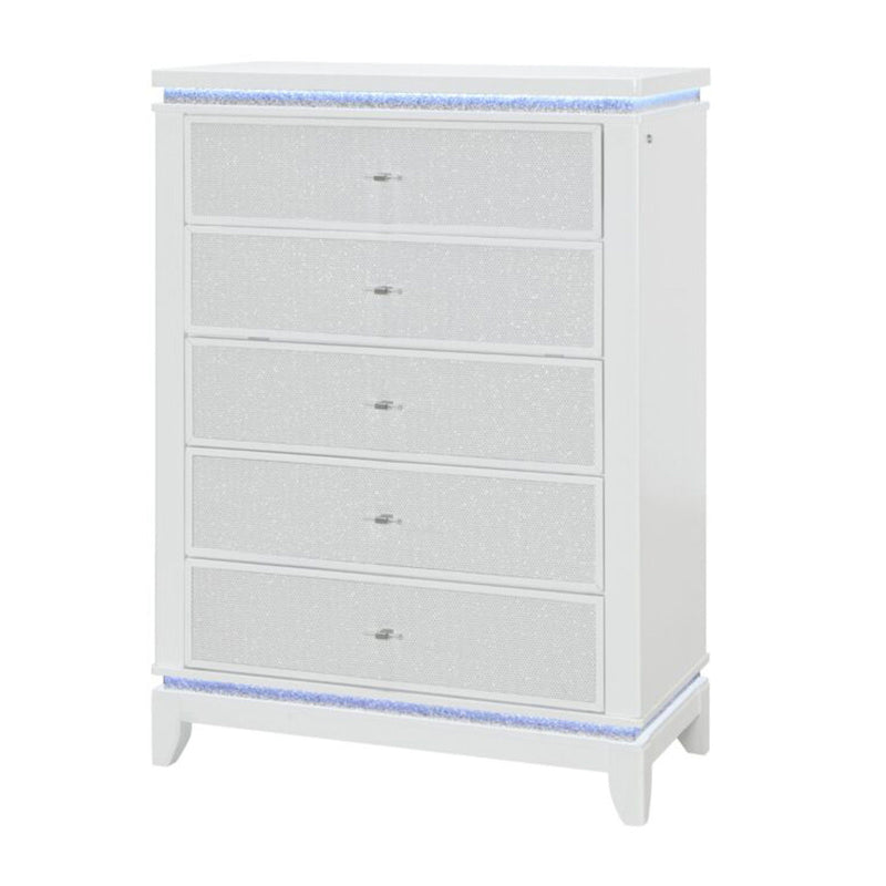 Adalid - Chest With LED Lighting - White, photo 3 of 8