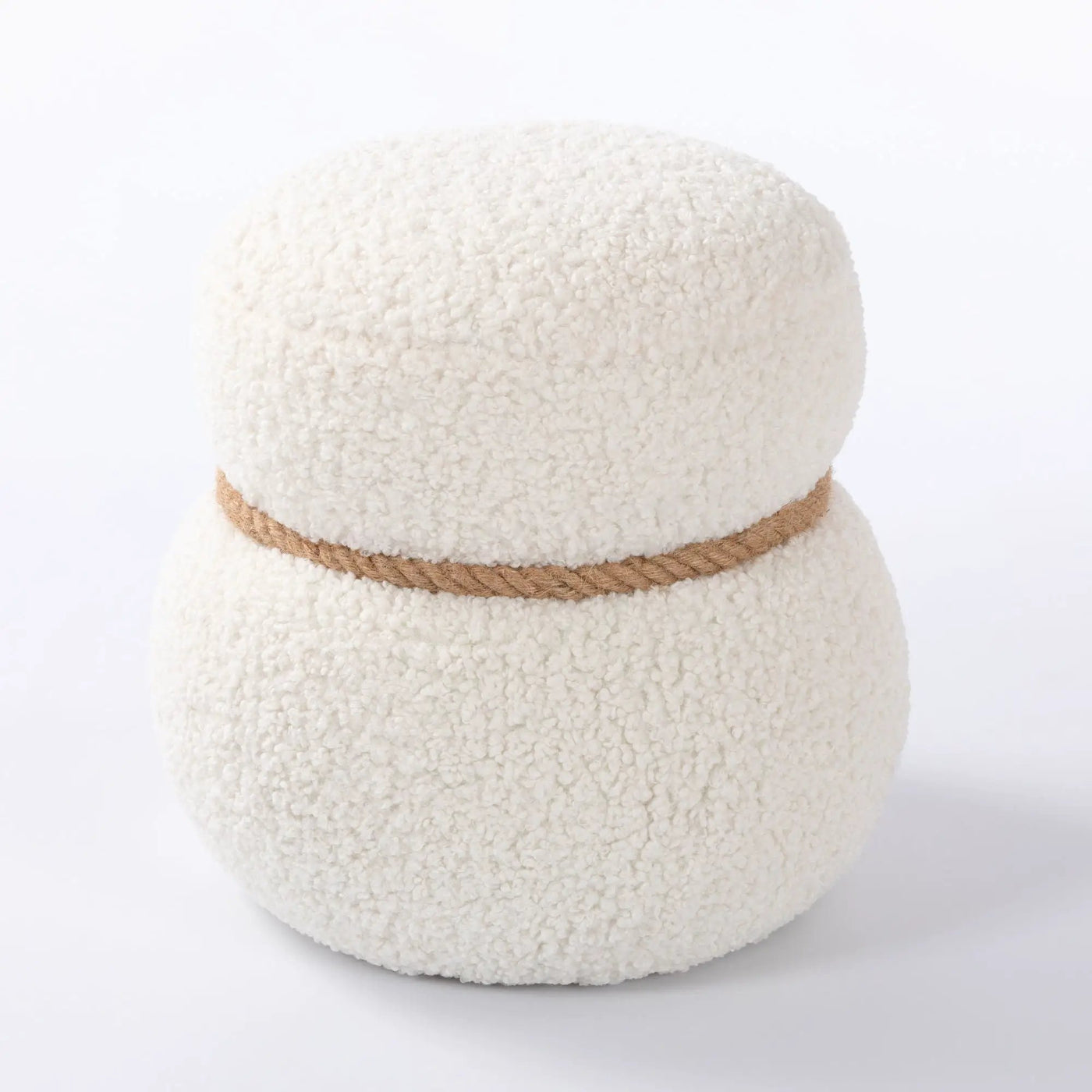 Snowman Stool With Cushion And Solid Wood Frame by HouseOfZazla