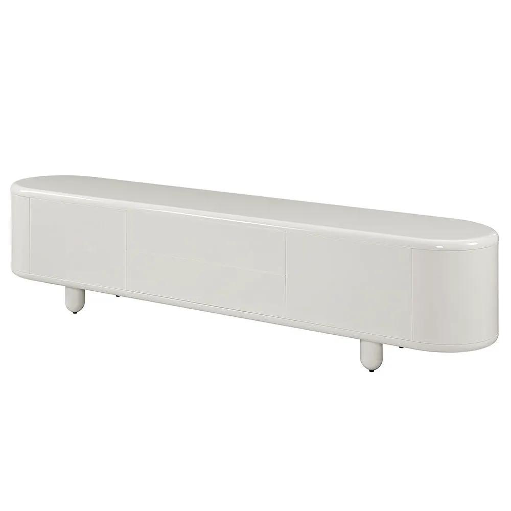Keely - TV Stand - White High Gloss by Unique Piece Furniture