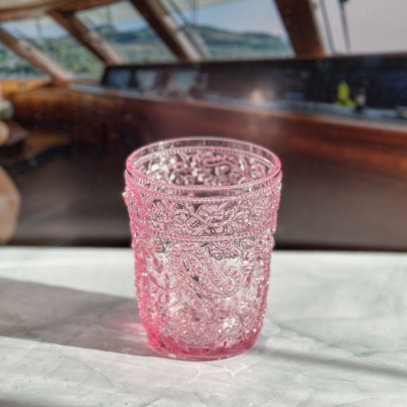 Paisley Acrylic Glasses Drinking (Set of 4) by HouseOfZazla