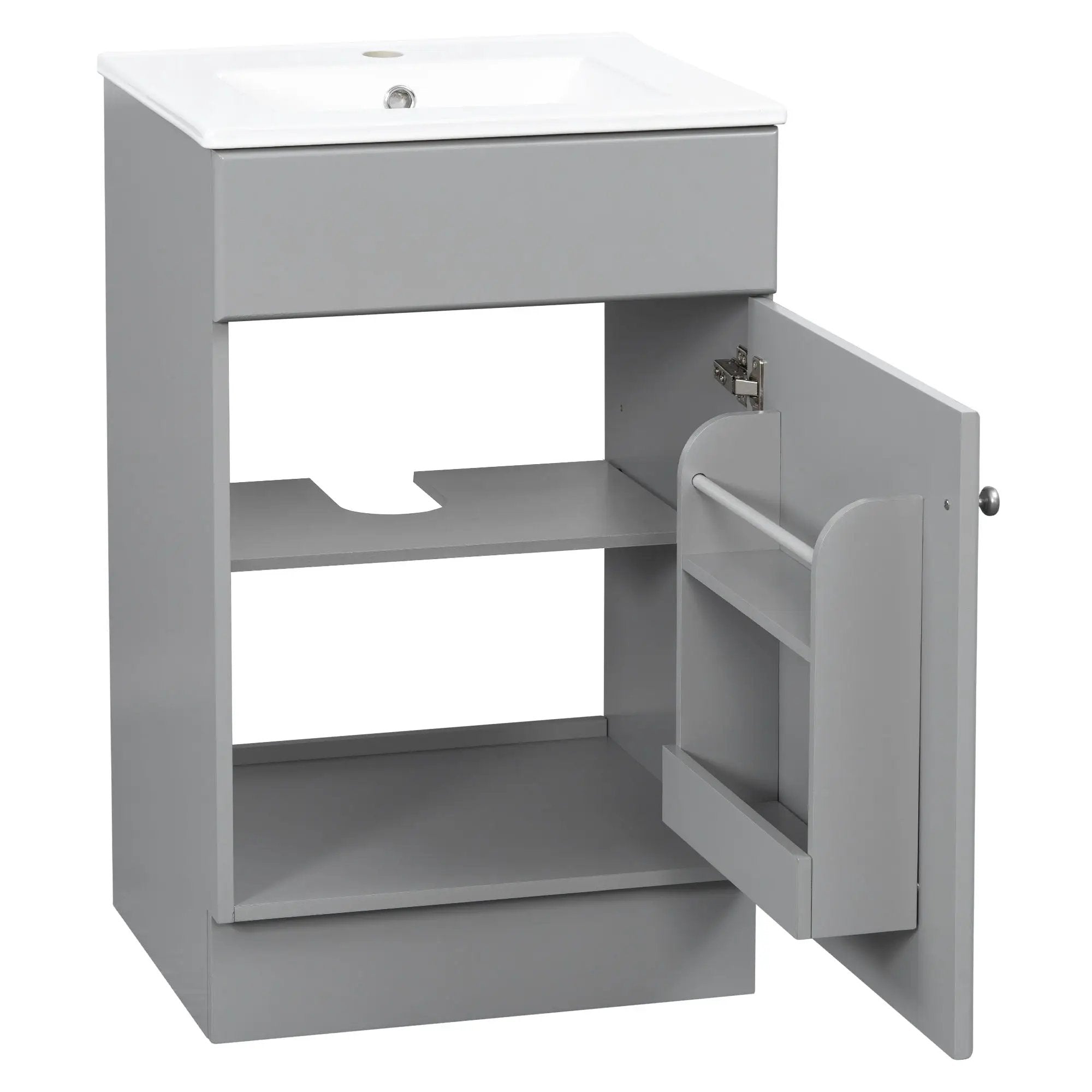 Bathroom Vanity With Sink, Cabinet With Adjustable Shelf