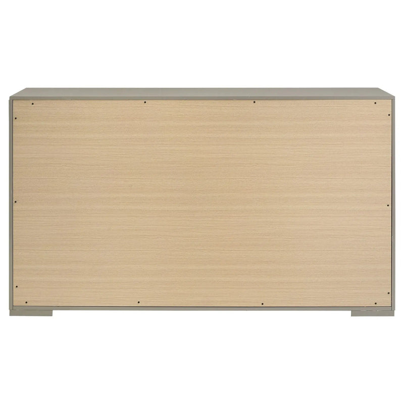 Ives 6-drawer Dresser Cabinet Grey High Gloss by Unique Piece Furniture