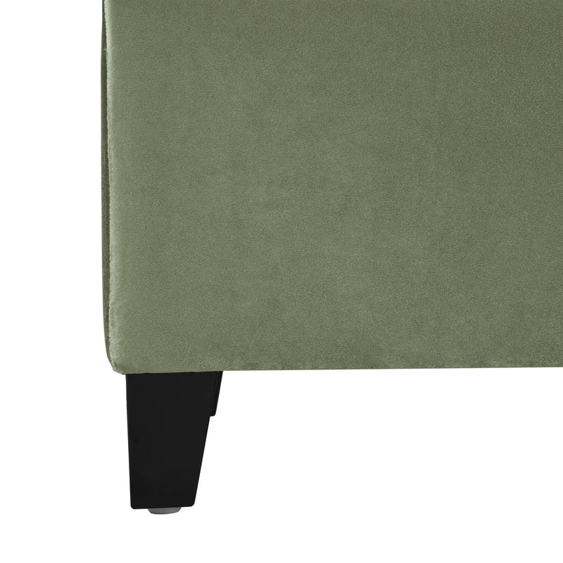 Wendover Elegant Tufted Storage Bench With Lift-Up Top And Birch Wood Legs by HouseOfZazla