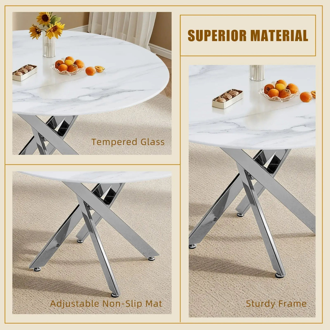 Modern Round Table For Dining Room by HouseOfZazla