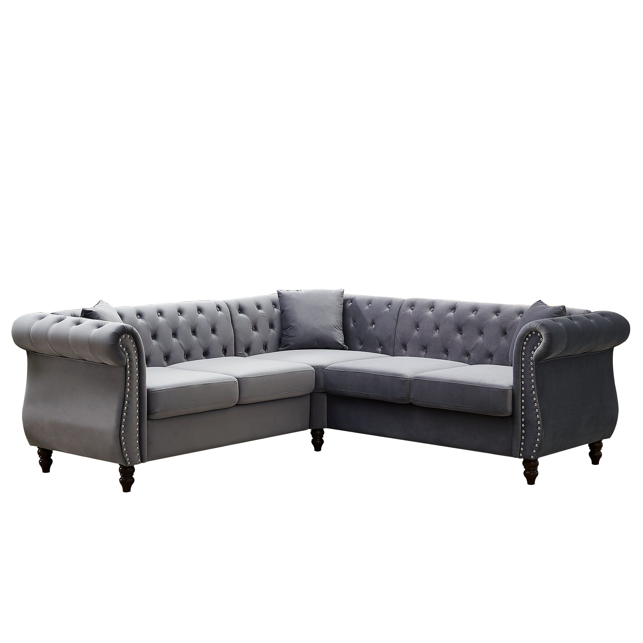 Streamline Modern L-Shaped Corner Sofa by HouseOfZazla