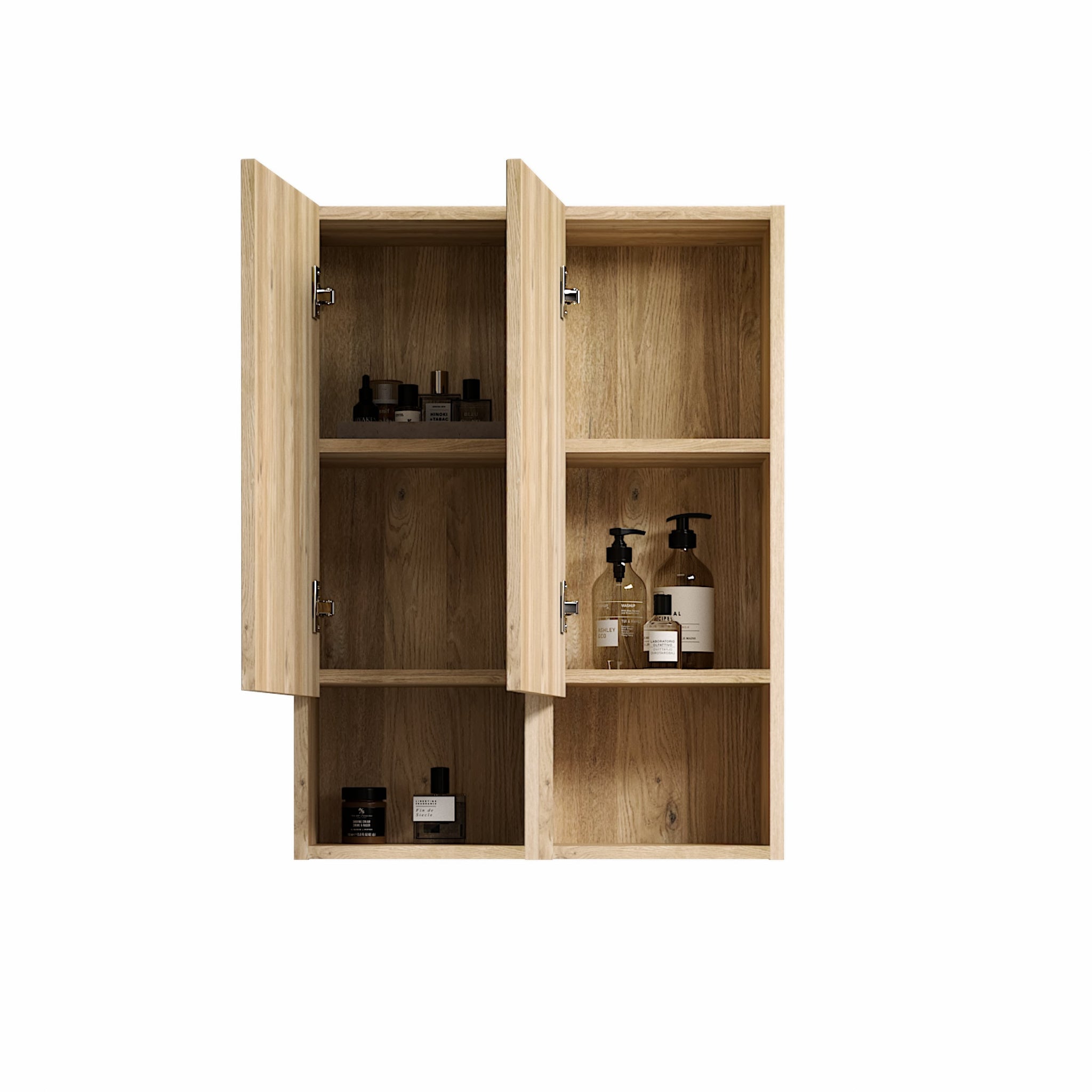 Abay Home Chic Striped Texture Bathroom Storage Cabinet by HouseOfZazla