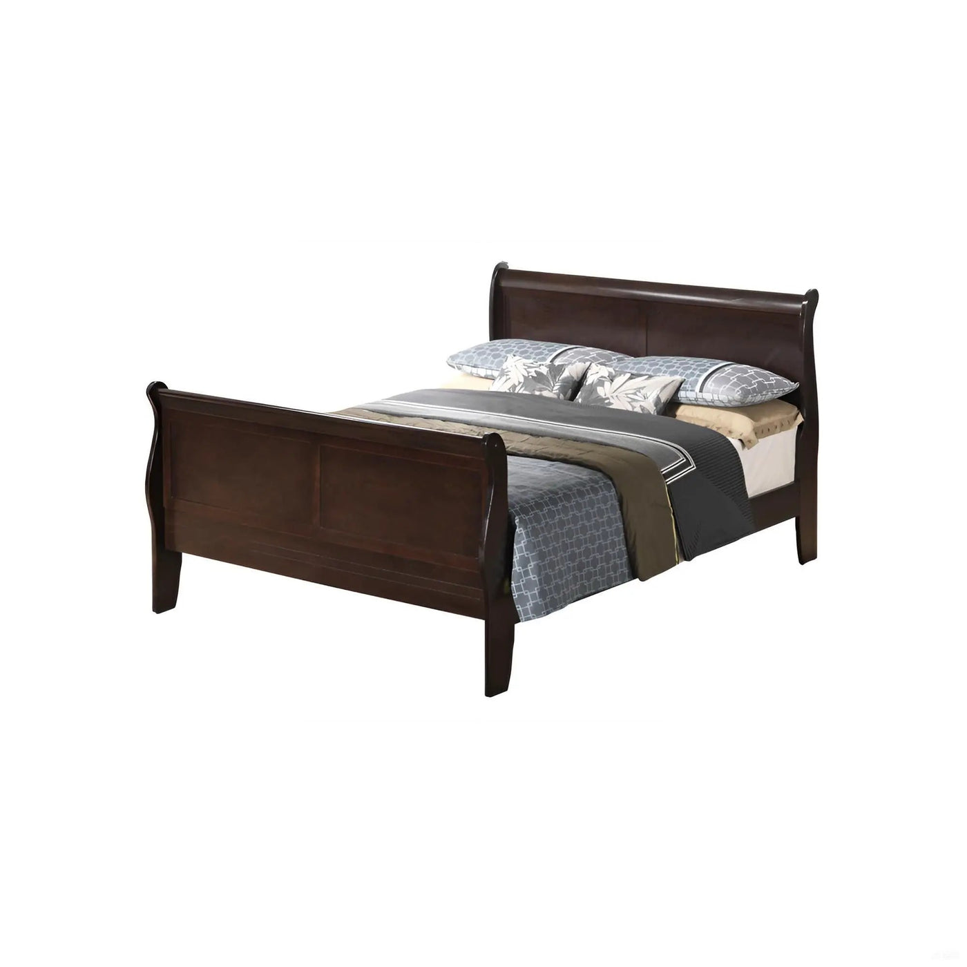 Louis Phillipe - Panel Sleigh Bed by HouseOfZazla