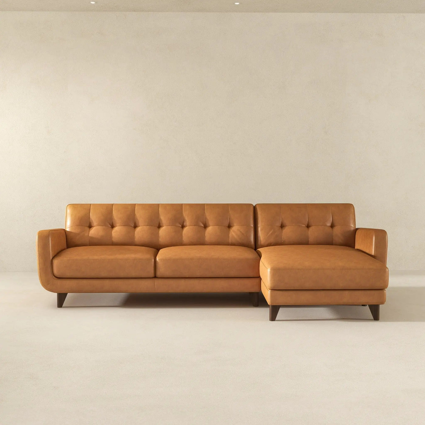 Allison - Mid-Century Modern Sectional Sofa Chaise by HouseOfZazla