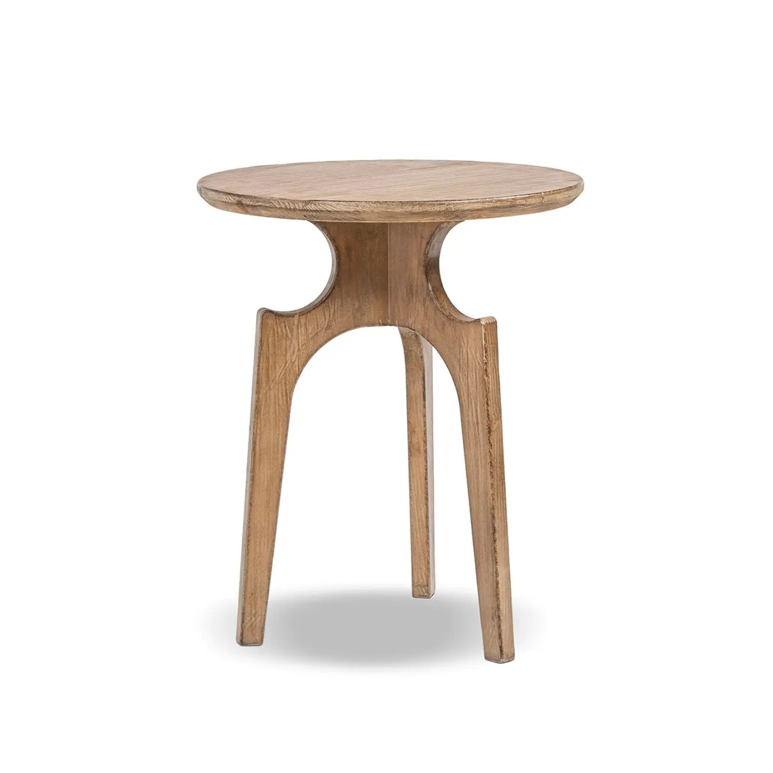 Carmel - Round Side Table - Antique Brown by HouseOfZazla