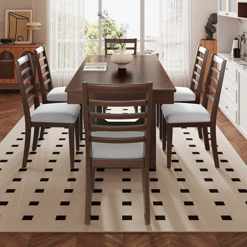 7-Piece Extendable Dining Table Set by HouseOfZazla