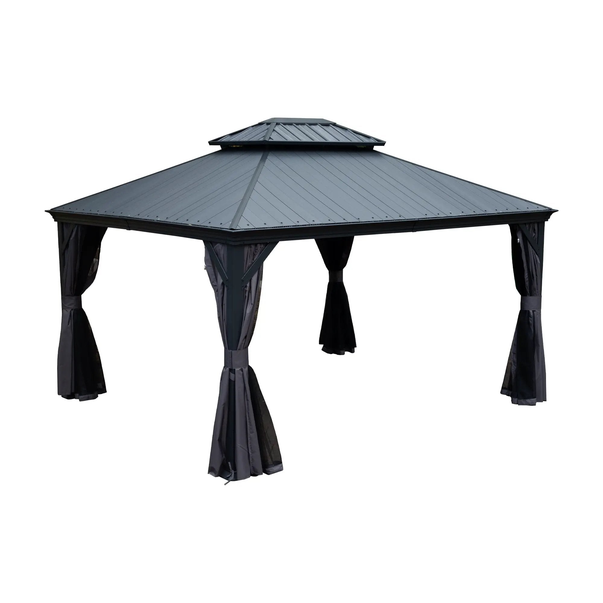 10'x12' Hardtop Gazebo with Resin Roof by HouseOfZazla