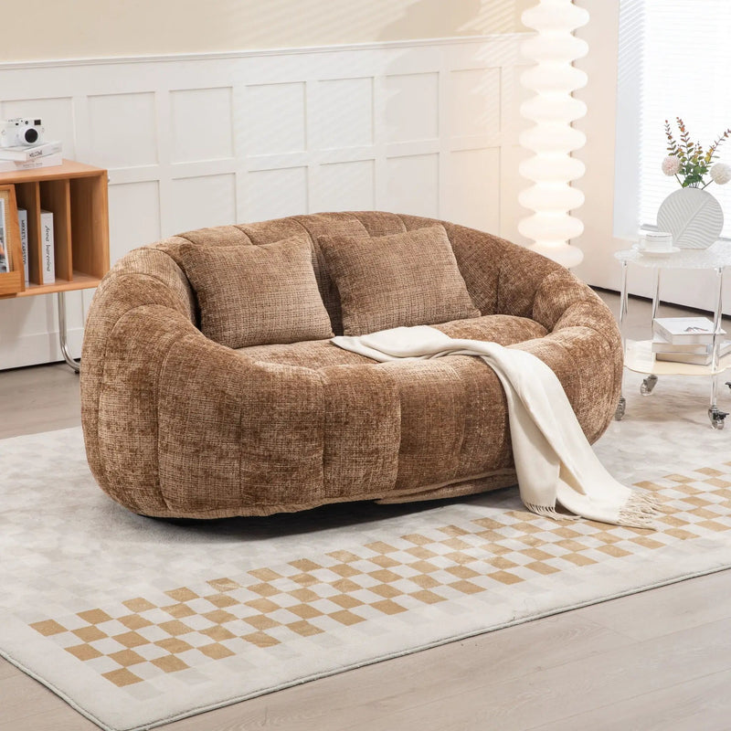 Bean Bag Lazy Sofa, Durable Comfort Lounger High Back Bean Bag Chair Couch by HouseOfZazla
