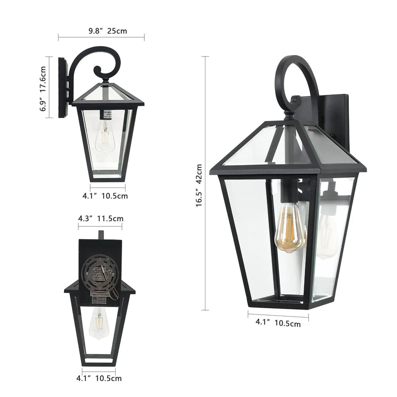 10" 2-Piece Outdoor Wall Lanterns by HouseOfZazla