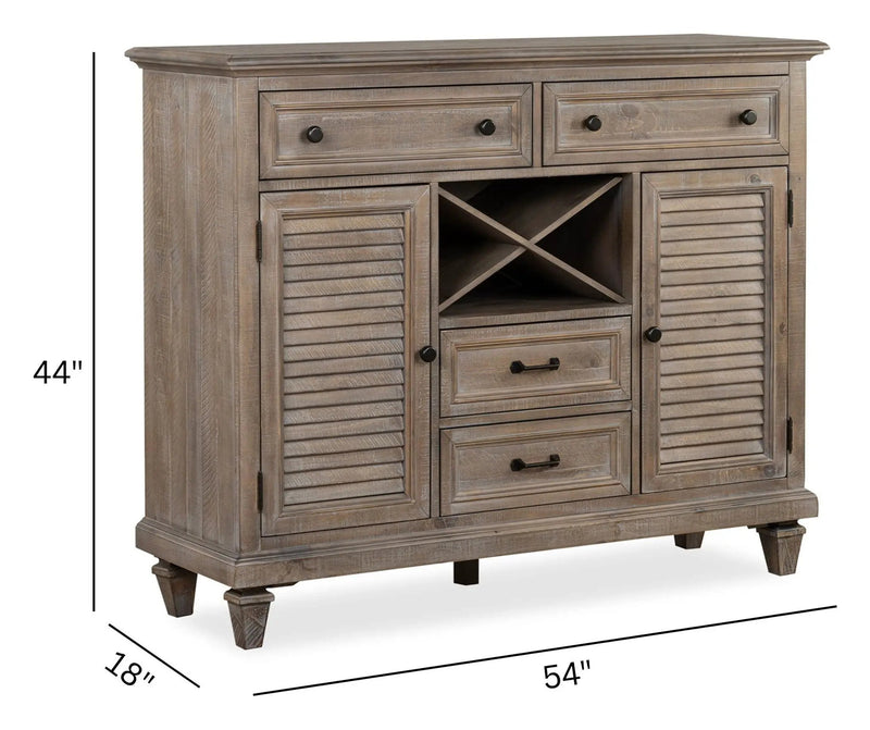 Lancaster - Server - Dovetail Gray, photo 3 of 7