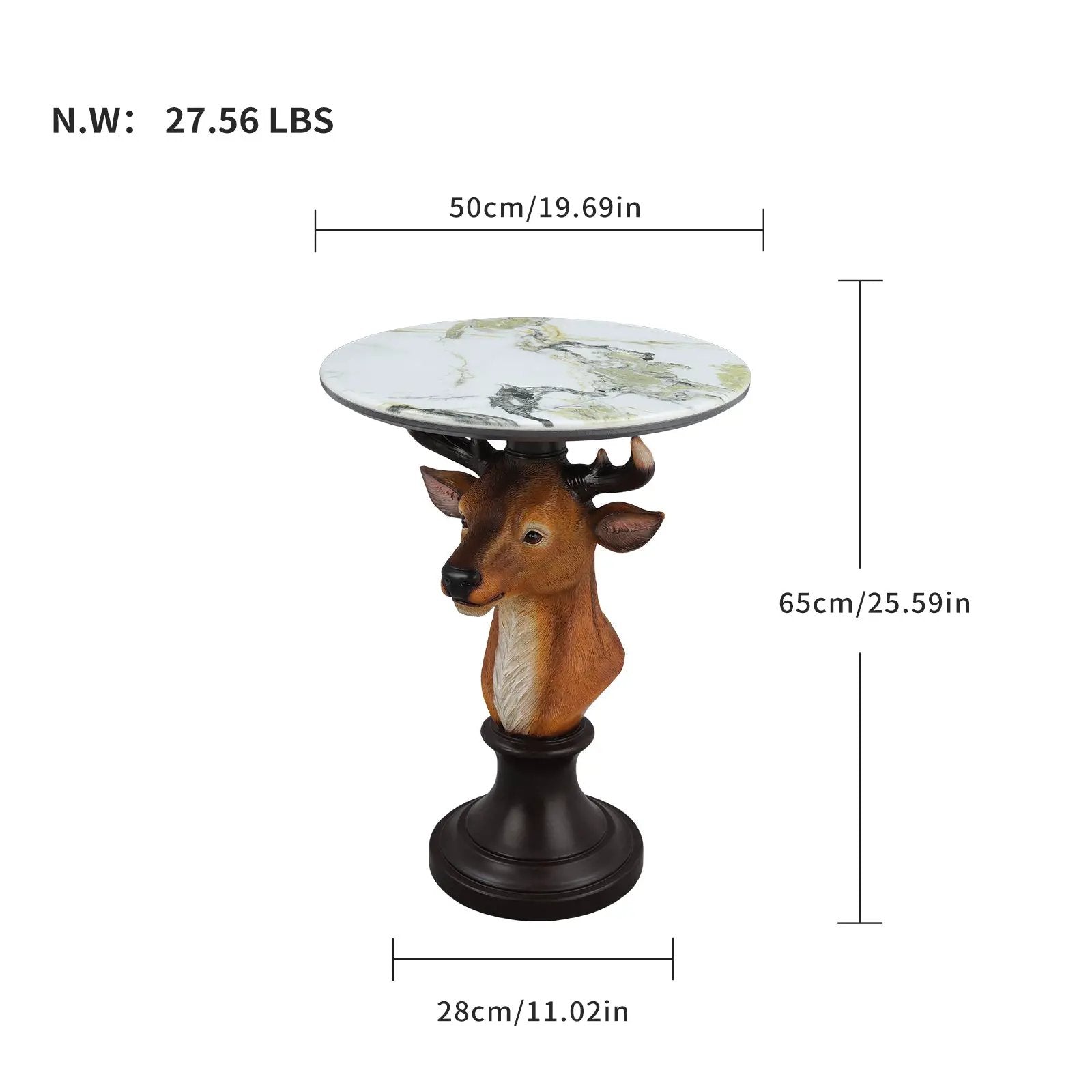 Deer Head Accent Table by HouseOfZazla