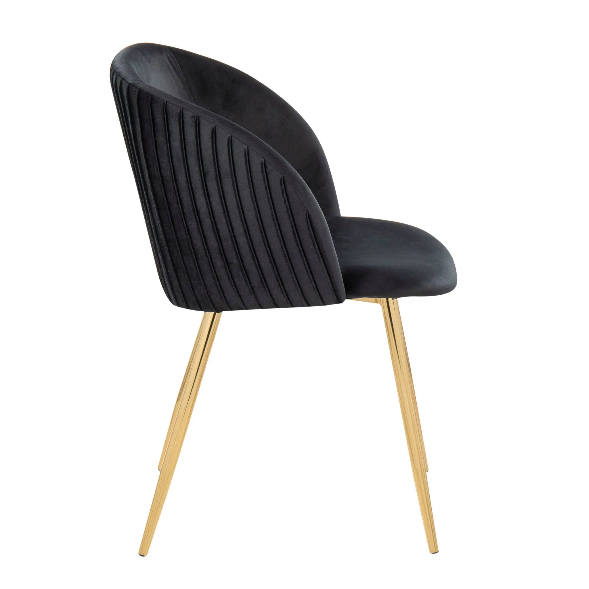 Fran - Pleated Waves Contemporary Chair (Set of 2) by Unique Piece Furniture