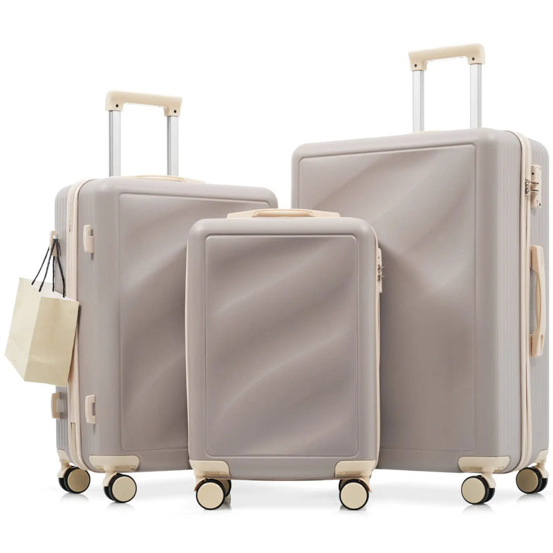 3 Piece Lightweight ABS Luggage Set by HouseOfZazla