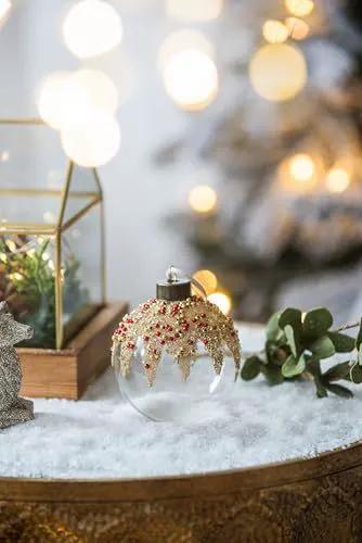 Christmas Ball Ornaments, Decorative Hanging Ball Christmas Tree Ornaments For Holiday Party Decorations by HouseOfZazla
