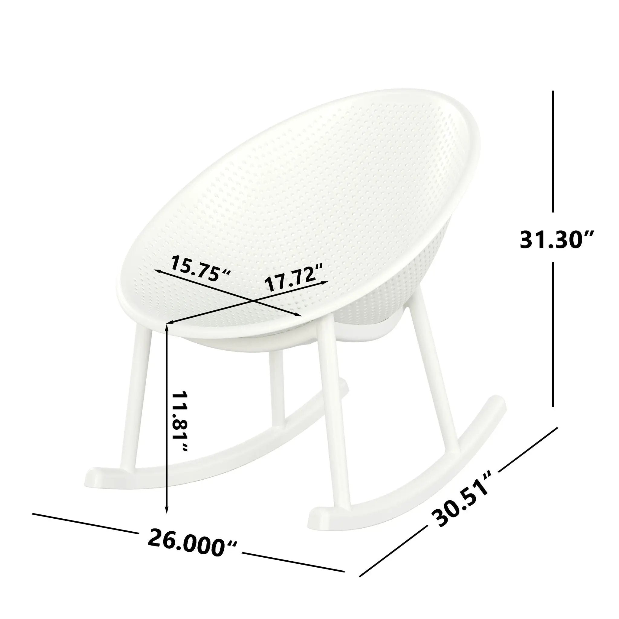 Gable Rocking Chair Set of 2 by HouseOfZazla