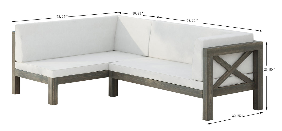 Brava X-Back Right Corner Bench Set, photo 7 of 11