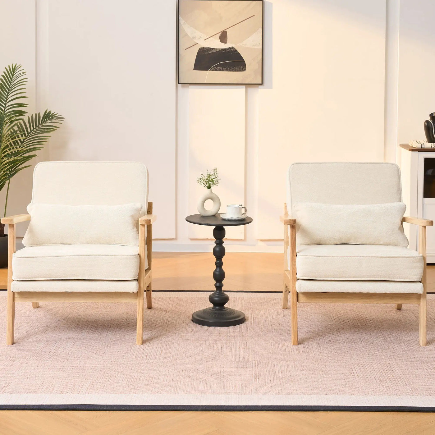 Living Room Chair With Lumbar Pillow by HouseOfZazla