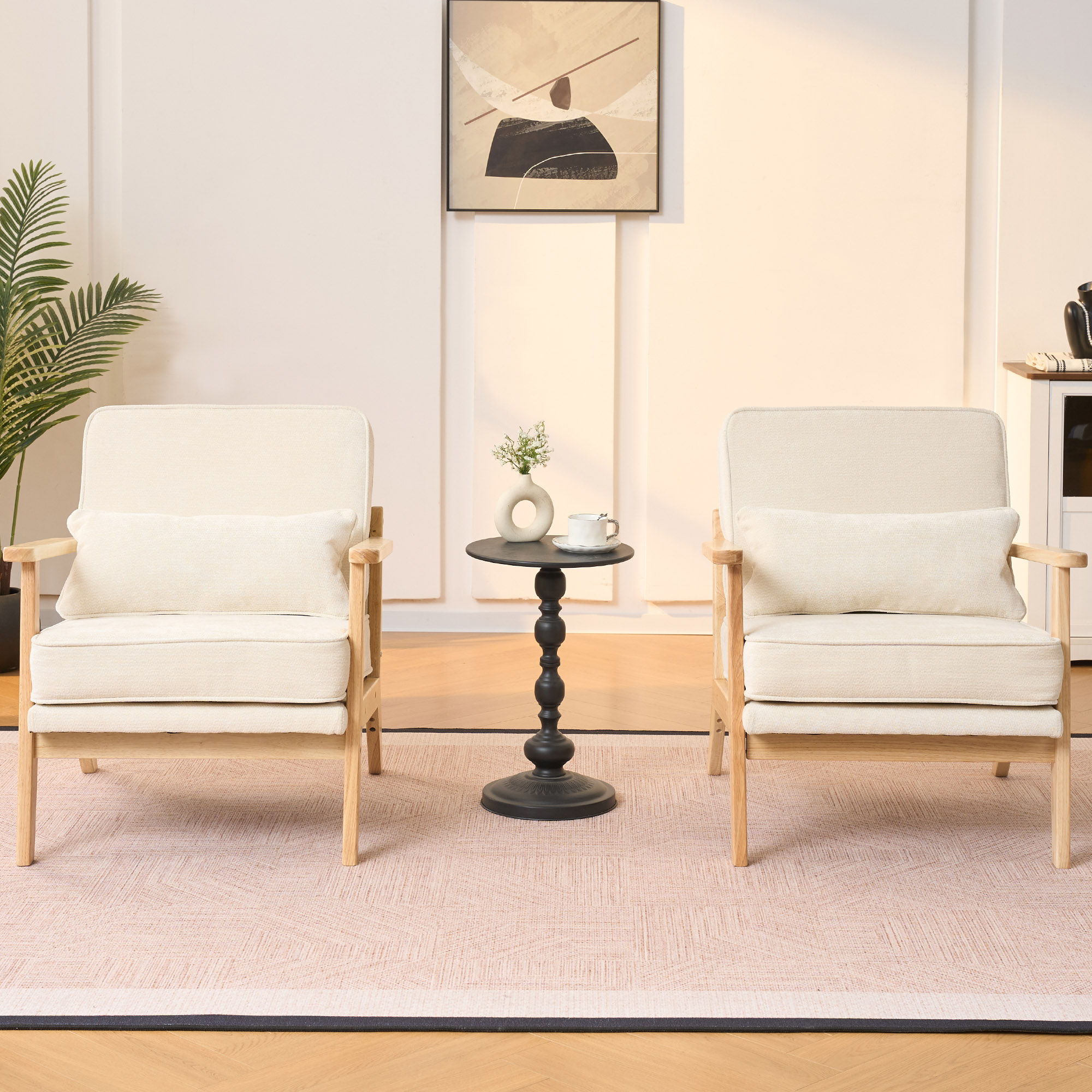 Living Room Chair With Lumbar Pillow by HouseOfZazla