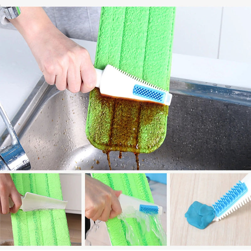 Superfine Fiber Washable Mat Spray Mop With 300Ml Reusable Bottle For Various Floors - Blue by HouseOfZazla